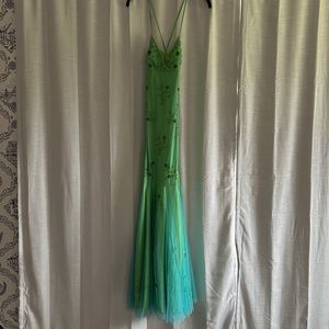 City Triangles Aqua and Green Prom/Formal Dress